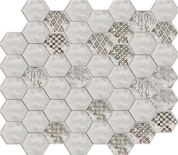 REVESTIMIENTO 15X17 DECORADO HEXAGONAL DCER-138 LISO (SURTIDO VARIADO) - DVI